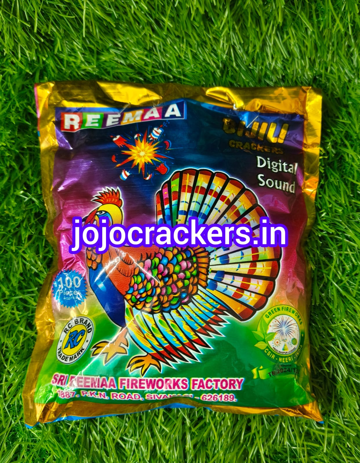 SRRIPPED BIJILI CRACKERS (100 PCS)